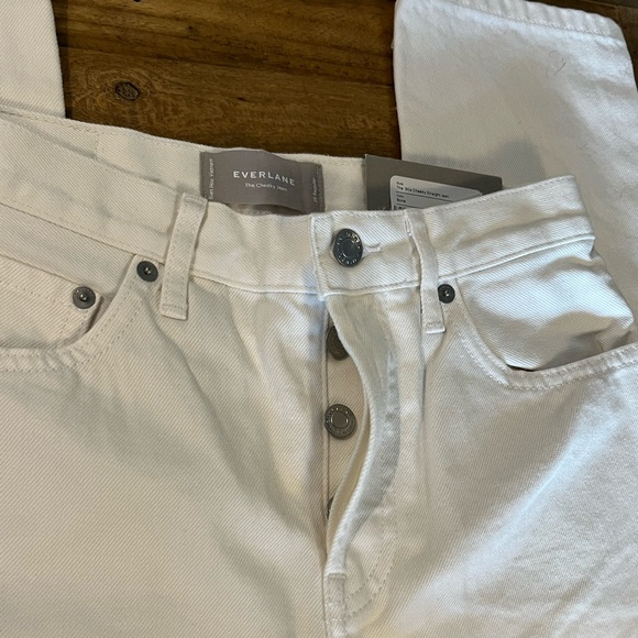 *NWT* Everlane The '90s Cheeky Straight Jean in Bone White 25 Regular - Picture 12 of 15